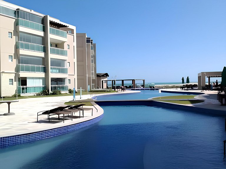 Aconchegante Apartamento com Vista Mar em Aquiraz Riviera -