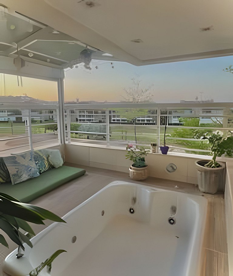 Cobertura com Jacuzzi no GolfVille Por Casamarinn