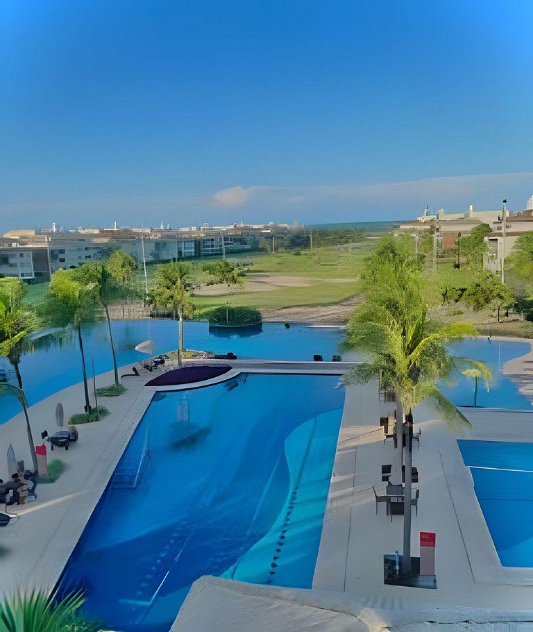 Cobertura com Jacuzzi no GolfVille Por Casamarinn