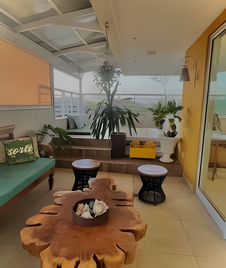 Cobertura com Jacuzzi no GolfVille Por Casamarinn