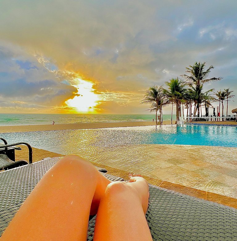 Vista Mar Particular em Resort Beach Park