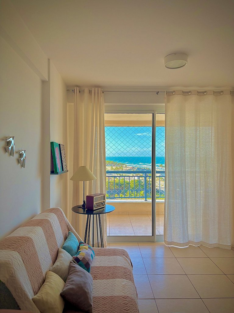 Apto Vista Mar 7º Andar Beach Village 706S | Praia do Futuro
