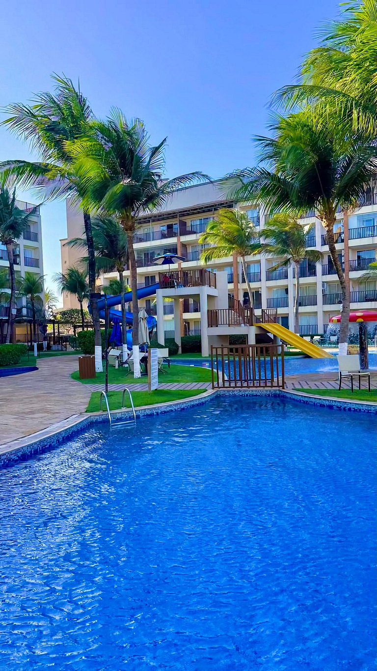 Apartamento pé na areia em Resort Beach Living - Beach Park
