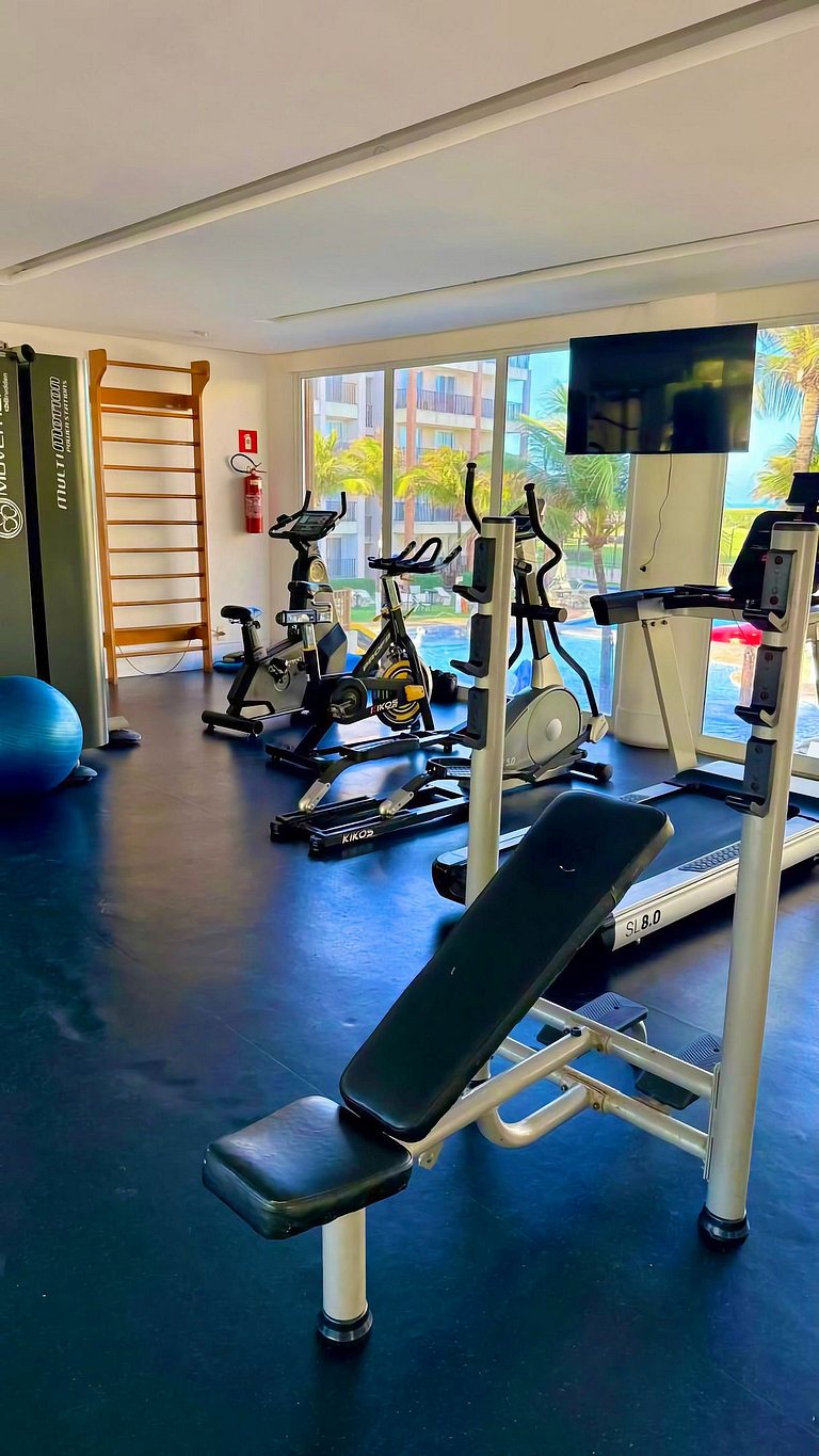 Apartamento pé na areia em Resort Beach Living - Beach Park